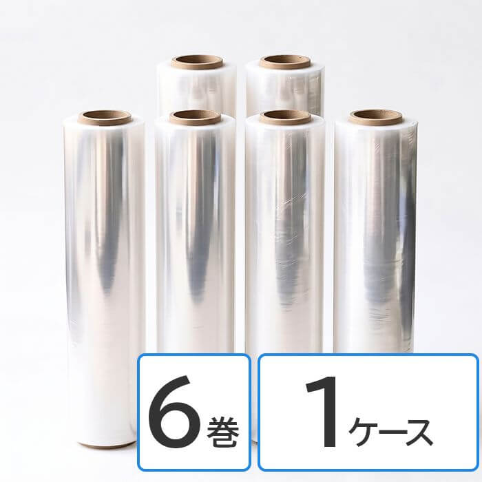 ストレッチフィルム 15ミクロン (500mm×300m) 1ケース6巻入