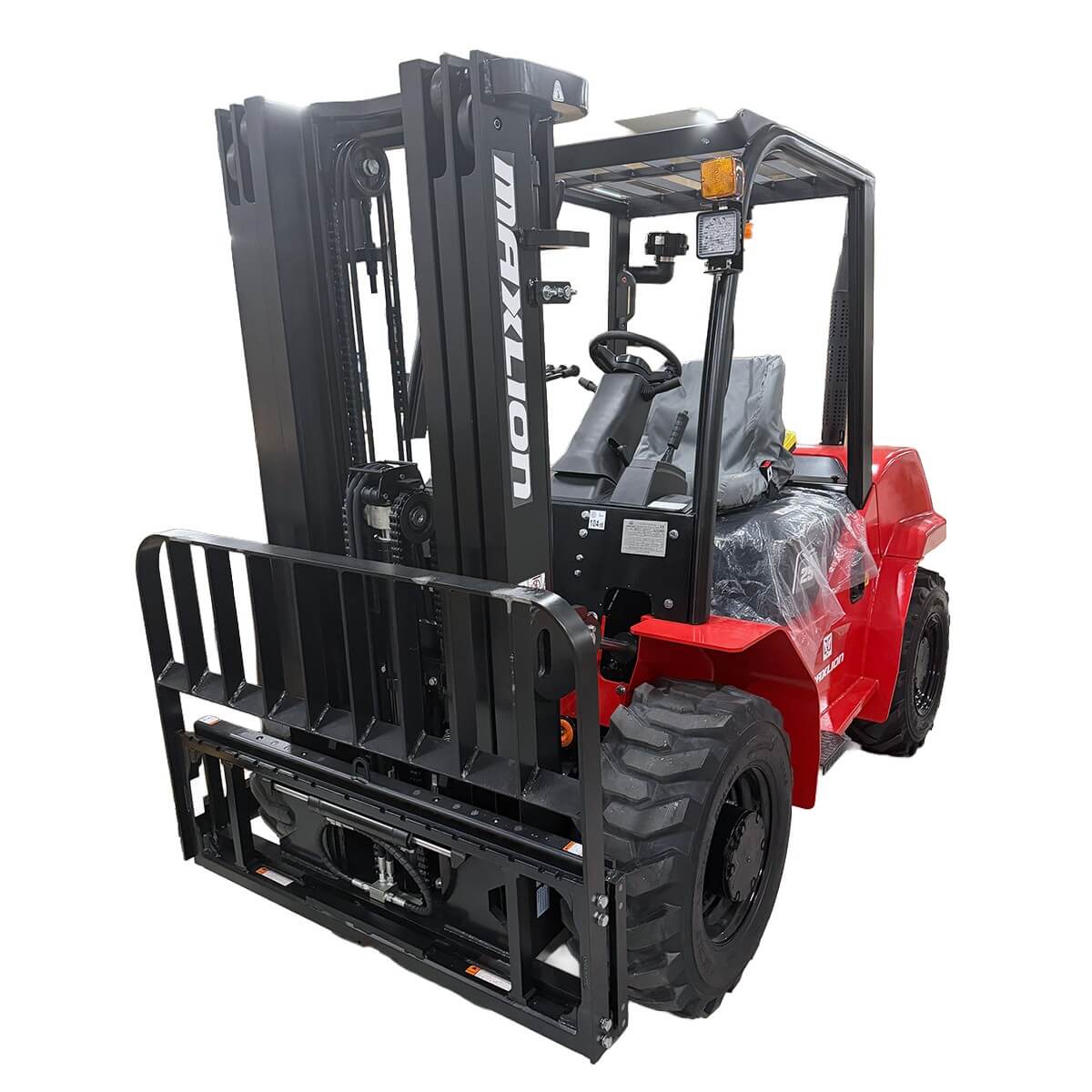 2.5t ディーゼル 不整地用4WDフォークリフト クボタエンジン 3段マスト4.5m サイドシフト付