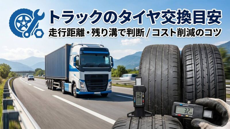 トラックのタイヤ交換目安とは？