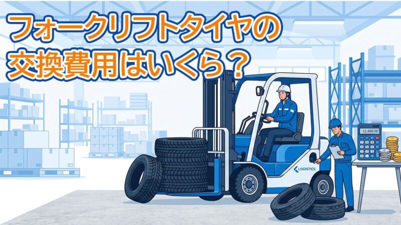 フォークリフトタイヤの交換費用はいくら？