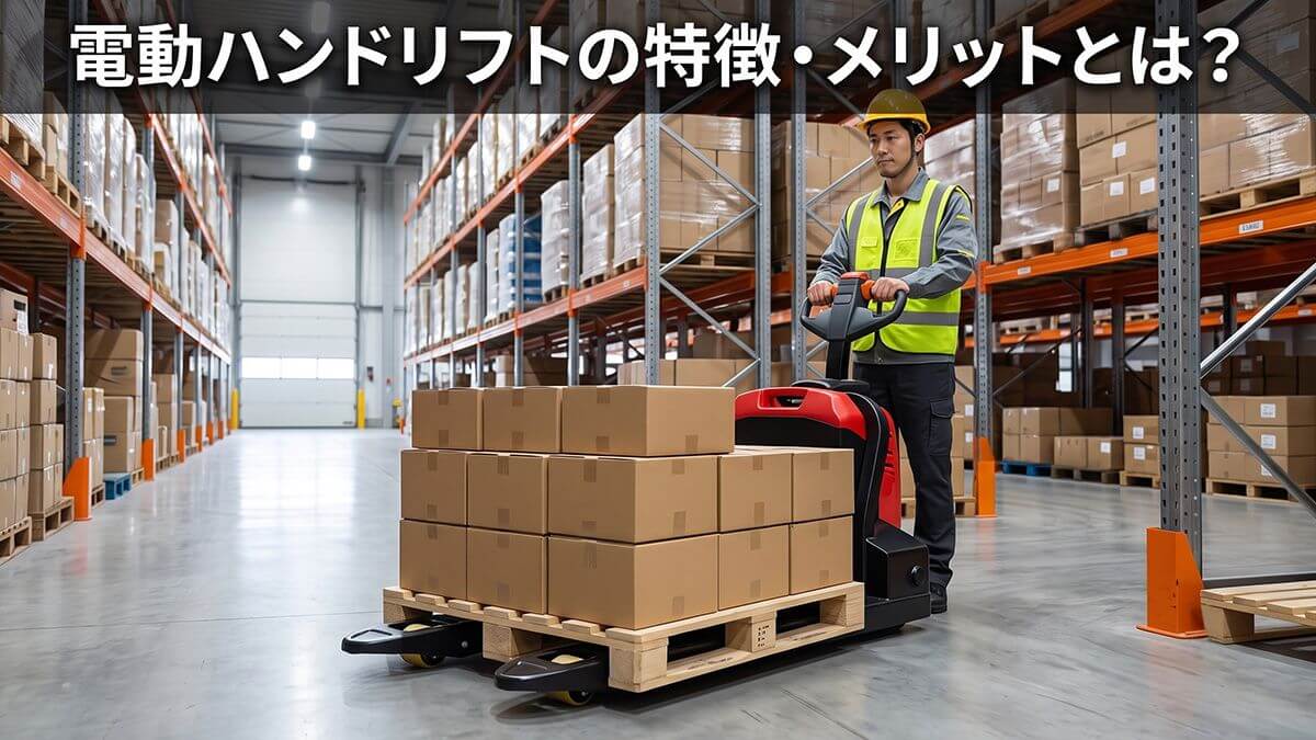 電動ハンドリフトの特徴・メリットとは？