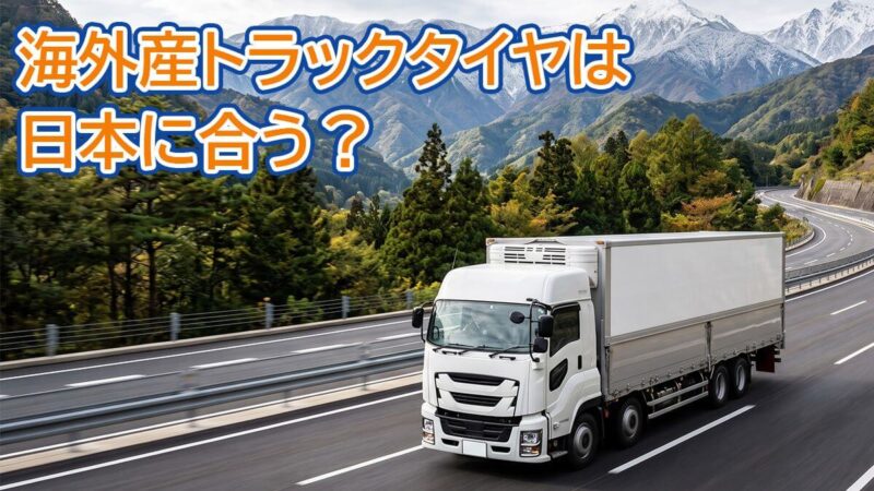 海外産トラックタイヤは日本に合う?