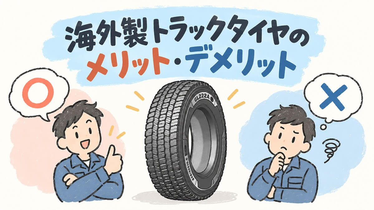 海外製トラックタイヤのメリット・デメリット
