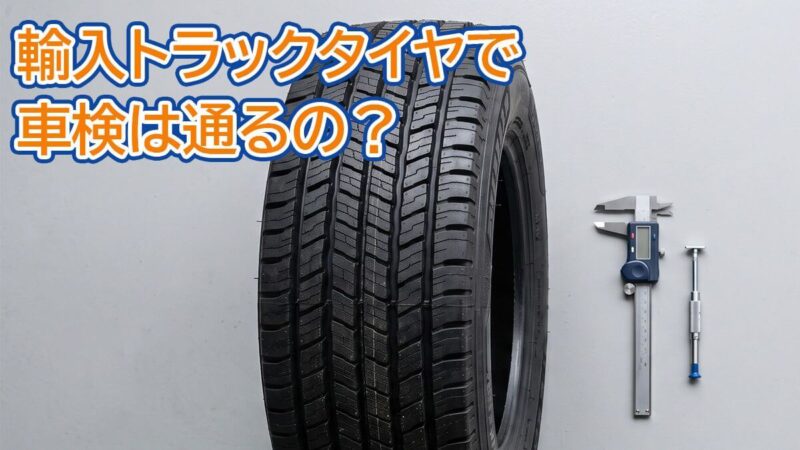 輸入トラックタイヤで車検は通るの?