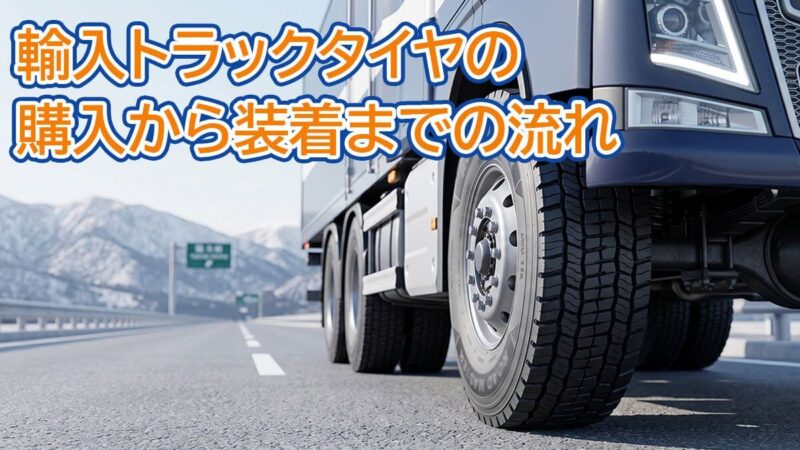 輸入トラックタイヤの購入から装着までの流れ
