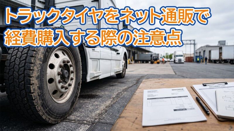 トラックタイヤをネット通販で経費購入する際の注意点