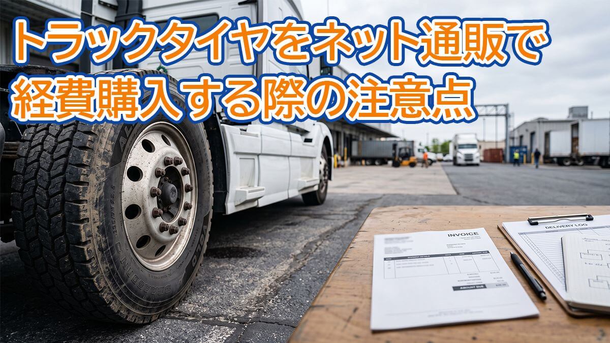 トラックタイヤをネット通販で経費購入する際の注意点