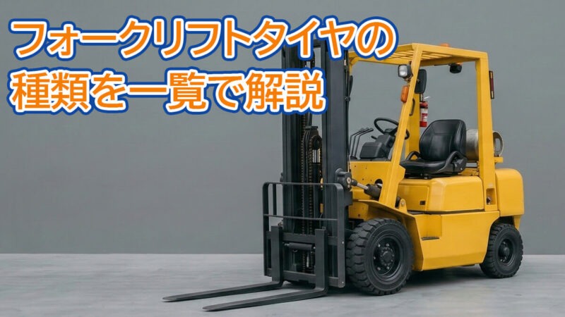 フォークリフトタイヤの種類を一覧で解説